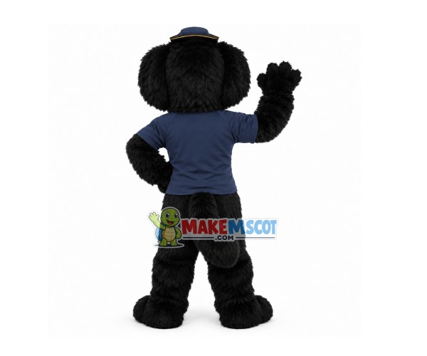 Captain Black Dog of The Fleet Mascot Costume Captain Black Dog of The Fleet Mascot Costume