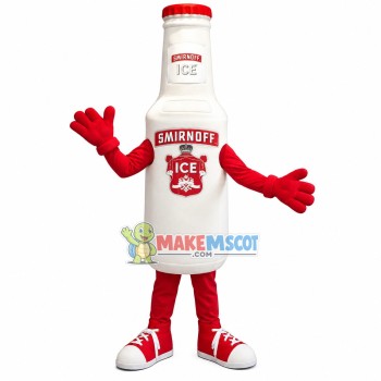 Smirnoff Vodka Wine Bottle Mascot Costume Smirnoff Vodka Wine Bottle Mascot Costume