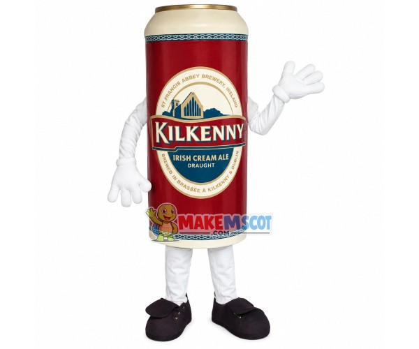 Kilkenny Irish Beer Can Mascot Costume Kilkenny Irish Beer Can Mascot Costume
