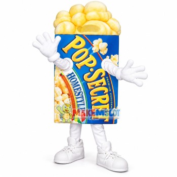 Full Of Family Pack Popcorn Mascot Costume Full Of Family Pack Popcorn Mascot Costume