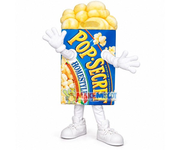 Full Of Family Pack Popcorn Mascot Costume Full Of Family Pack Popcorn Mascot Costume
