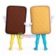 Pair Of Cheese Chocolate Chip Cookies Mascot Costume Pair Of Cheese Chocolate Chip Cookies Mascot Costume