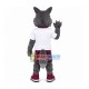 Obedient Gray Wolf Of Wolves Mascot Costume Obedient Gray Wolf Of Wolves Mascot Costume