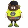 Brown Hairy Doll Of The Barbershop Mascot Costume