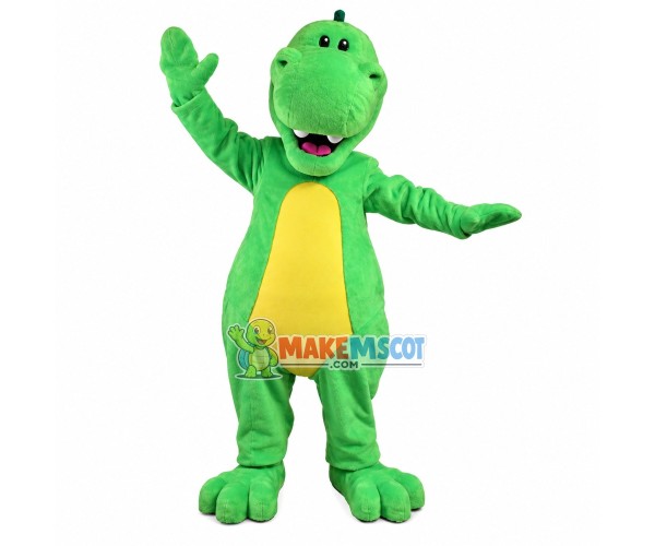 Lovely Green Plush Dinosaur Mascot Costume Lovely Green Plush Dinosaur Mascot Costume