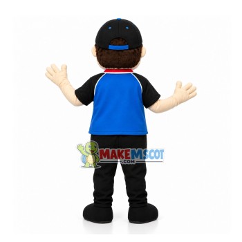 Passionate Male Fan Mascot Costume Passionate Male Fan Mascot Costume