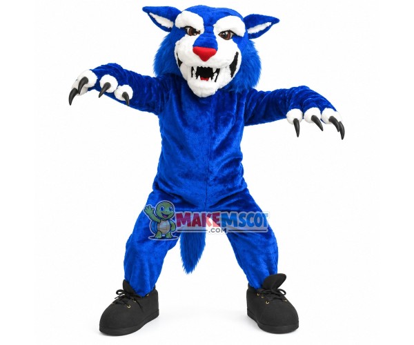 Ferocious Hunting Blue Tiger Mascot Costume Ferocious Hunting Blue Tiger Mascot Costume