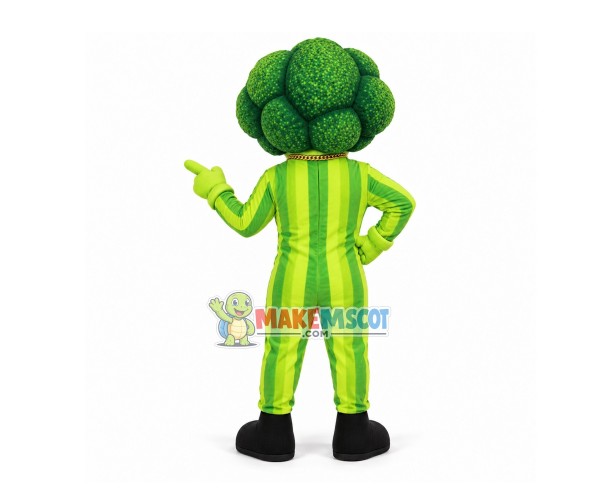 Broccoli Sunglasses Man Mascot Costume Broccoli Sunglasses Man Mascot Costume