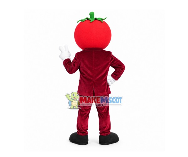 Sunglasses Tomato In Dark Suit Mascot Costume
