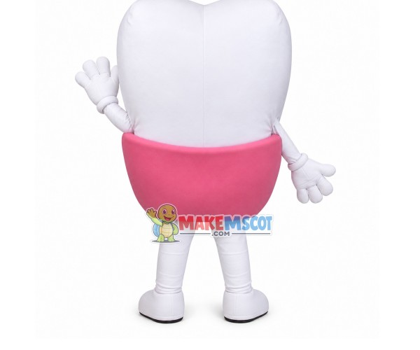 Cartoon Tooth Mascot Costume With Big Eyes Cartoon Tooth Mascot Costume With Big Eyes
