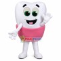 Cartoon Tooth Mascot Costume With Big Eyes