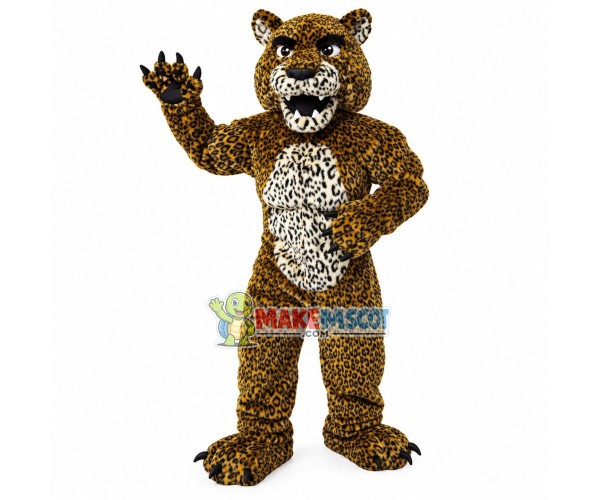 Violent Leopard With Full Muscle Mascot Costume Violent Leopard With Full Muscle Mascot Costume