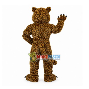 Violent Leopard With Full Muscle Mascot Costume