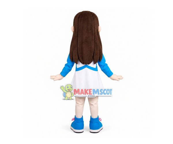 Long-haired Girl Of The Foundation Mascot Costume Long-haired Girl Of The Foundation Mascot Costume