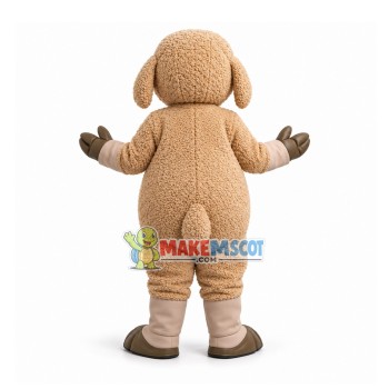 Convival Brown Plush Sheep Mascot Costume Convival Brown Plush Sheep Mascot Costume