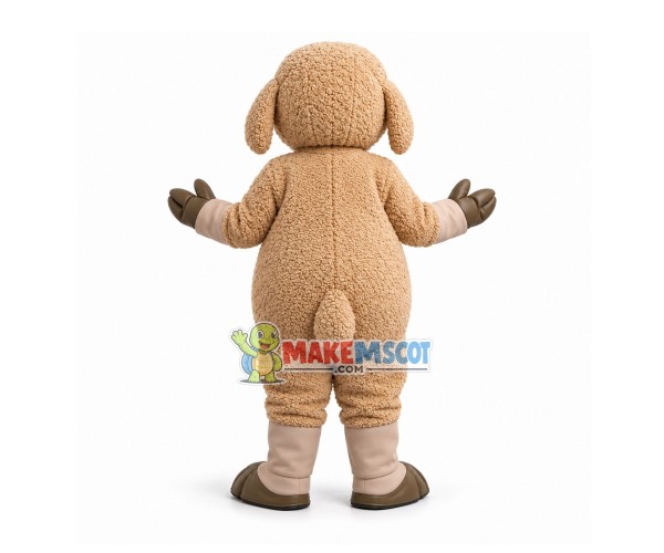 Convival Brown Plush Sheep Mascot Costume Convival Brown Plush Sheep Mascot Costume