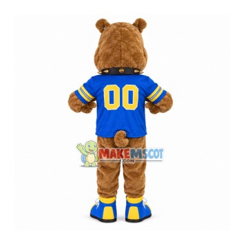 Wild Bulldog With Rivet Collar Mascot Costume