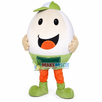 Closed Cartoon Pistachio Mascot Costume Closed Cartoon Pistachio Mascot Costume