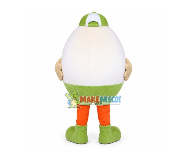 Closed Cartoon Pistachio Mascot Costume Closed Cartoon Pistachio Mascot Costume