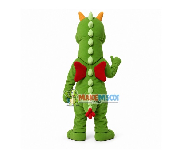 Born Green Flying Dragon Mascot Soft Costume Born Green Flying Dragon Mascot Soft Costume