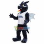 Rare Silverwing Fire Dragon Mascot Costume