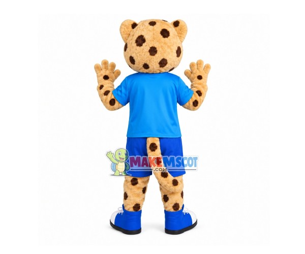God Academy Tiger With Blue Eyes Mascot Costume God Academy Tiger With Blue Eyes Mascot Costume