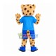 God Academy Tiger With Blue Eyes Mascot Costume God Academy Tiger With Blue Eyes Mascot Costume