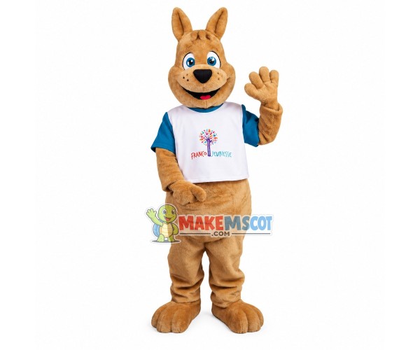 Casual Kangaroo Of The Theme Party Mascot Costume