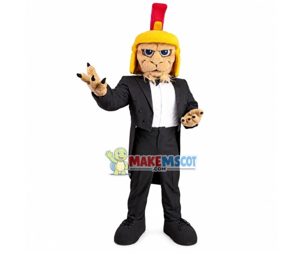 The Solemn Conductor Leopard Mascot Costume