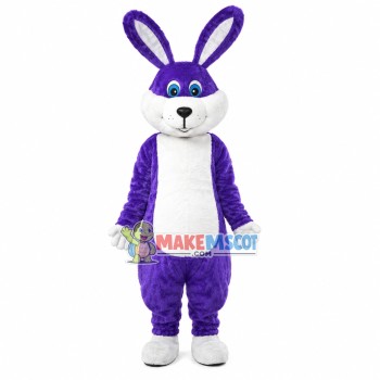 Dark Blue Easter Bunny Mascot Costume Dark Blue Easter Bunny Mascot Costume