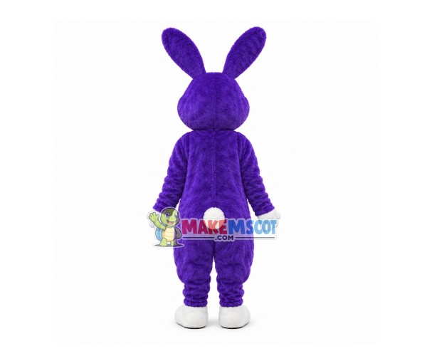 Dark Blue Easter Bunny Mascot Costume Dark Blue Easter Bunny Mascot Costume