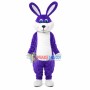 Dark Blue Easter Bunny Mascot Costume