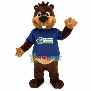 Friendly Winery Beaver Mascot Costume Outfit
