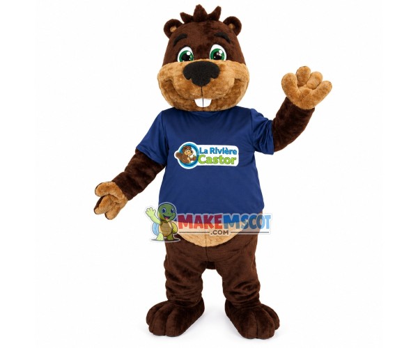 Friendly Winery Beaver Mascot Costume Outfit Friendly Winery Beaver Mascot Costume Outfit