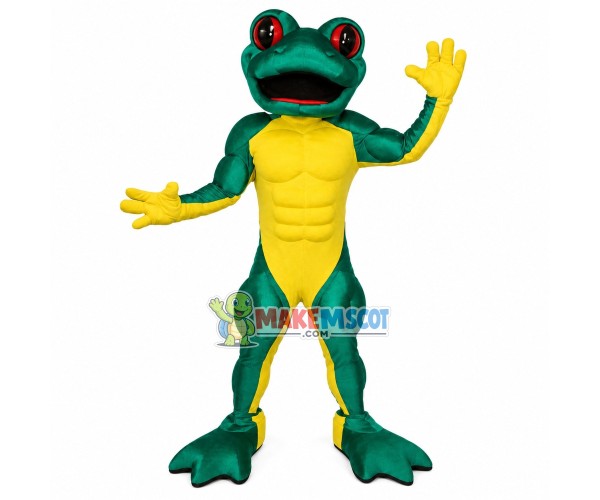 Lean Abdominal Frog Mascot Costume Lean Abdominal Frog Mascot Costume