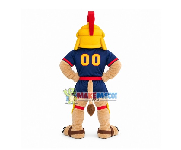 Brute Force Leopard Warrior Mascot Costume Brute Force Leopard Warrior Mascot Costume