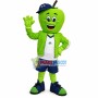 Green Apple Of The Education Communication Mascot Costume