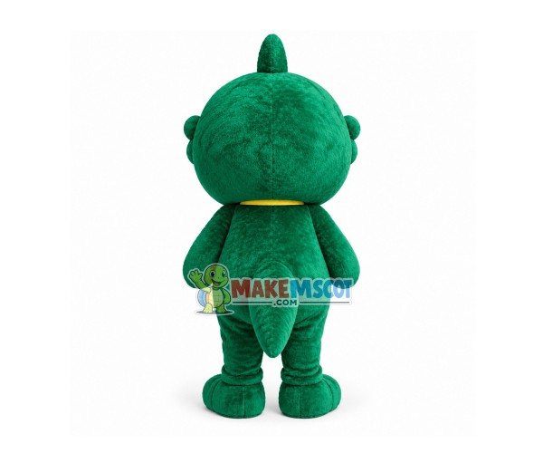 Fancy Big Mouth Dragon With Tie Mascot Costume Fancy Big Mouth Dragon With Tie Mascot Costume