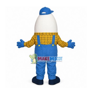 Interesting Banana Man With Poached Egg Eyes Mascot Costume