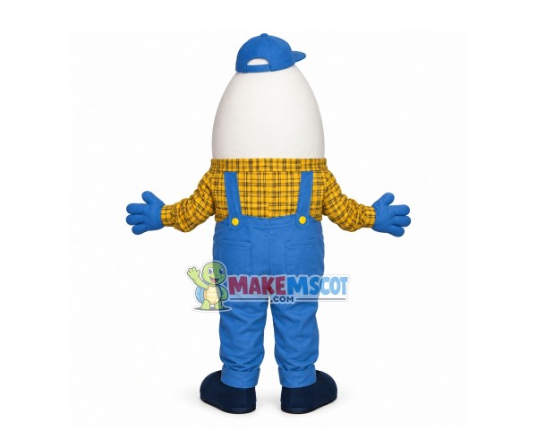Interesting Banana Man With Poached Egg Eyes Mascot Costume Interesting Banana Man With Poached Egg Eyes Mascot Costume