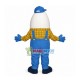 Interesting Banana Man With Poached Egg Eyes Mascot Costume Interesting Banana Man With Poached Egg Eyes Mascot Costume