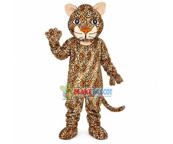 Tamed Leopard Mascot Costume