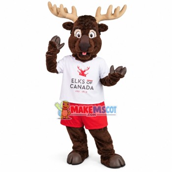 Wild Elk Of Primeval Forest Mascot Costume Wild Elk Of Primeval Forest Mascot Costume