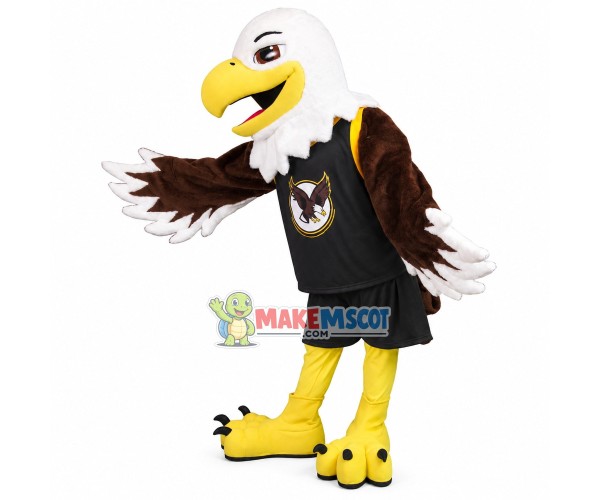 Encouraging Team Eagle Mascot Costume Encouraging Team Eagle Mascot Costume