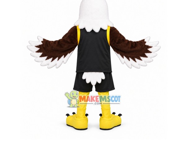 Encouraging Team Eagle Mascot Costume Encouraging Team Eagle Mascot Costume