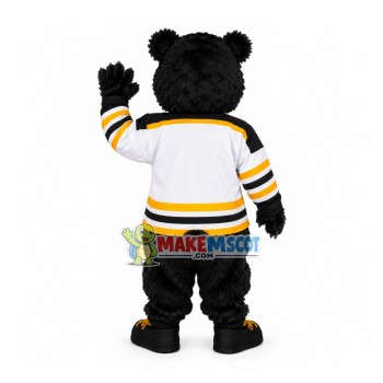 Pleased College Bear Mascot Costume Pleased College Bear Mascot Costume