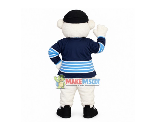 Plush Polar Bear Mascot Costume For The Ski Resort