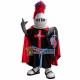 Christian Supporter Army Holding Shield Mascot Costume Christian Supporter Army Holding Shield Mascot Costume