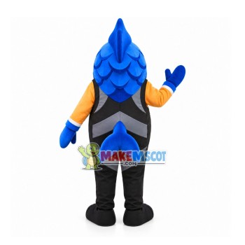 Colored Deep-sea Fish In Diving Suit Mascot Costume