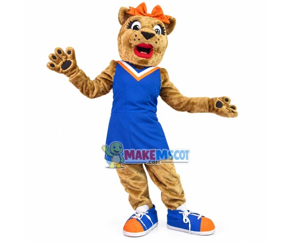 Funny Enchanting Tiger With Red Lips Mascot Costume Funny Enchanting Tiger With Red Lips Mascot Costume